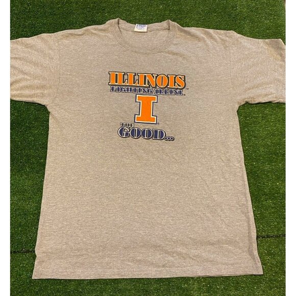 Vintage Illinois Fighting Illini shirt mens large Y2K Rivalry unisex adult N - Picture 1 of 9